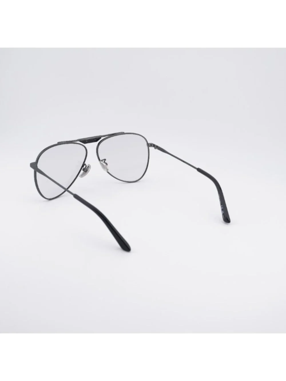 Balenciaga BB0244S 004 Sunglasses Gunmetal Aviator Frame, Light Grey Lenses